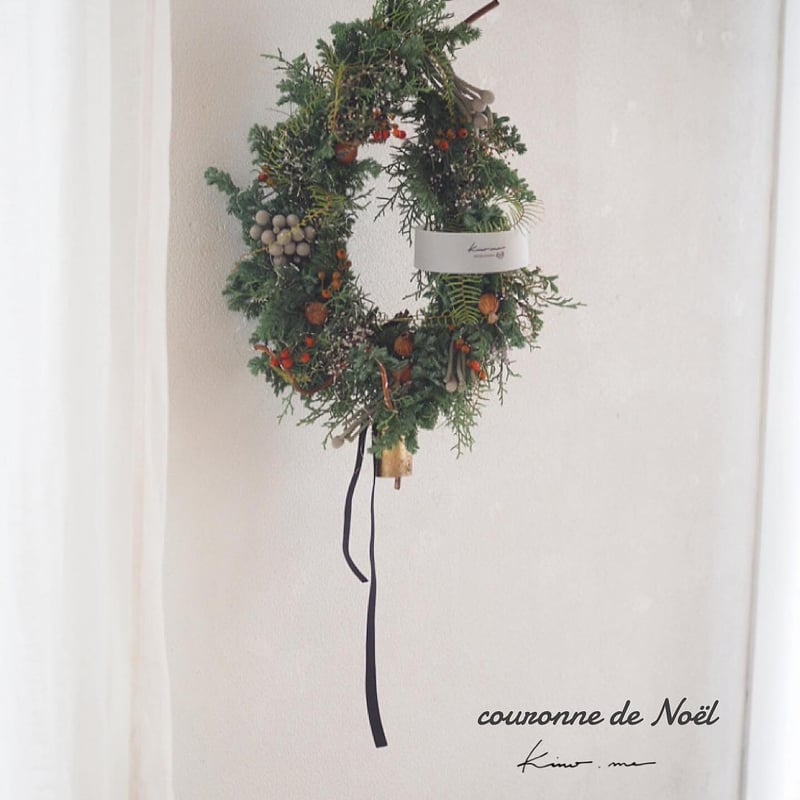 No150 リンリンベルとキラキラリボンのクリスマスリース❄︎.*2024