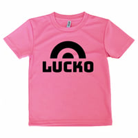 【LUCKO ドライTシャツ】蛍光ピンク