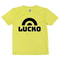 【LUCKO ドライTシャツ】蛍光イエロー