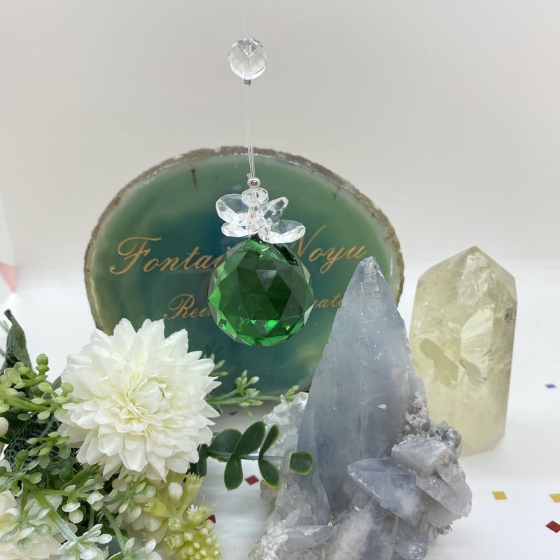 龍サンキャッチャー 緑 | パワーストーンの手仕事屋 Fontaine Noyu
