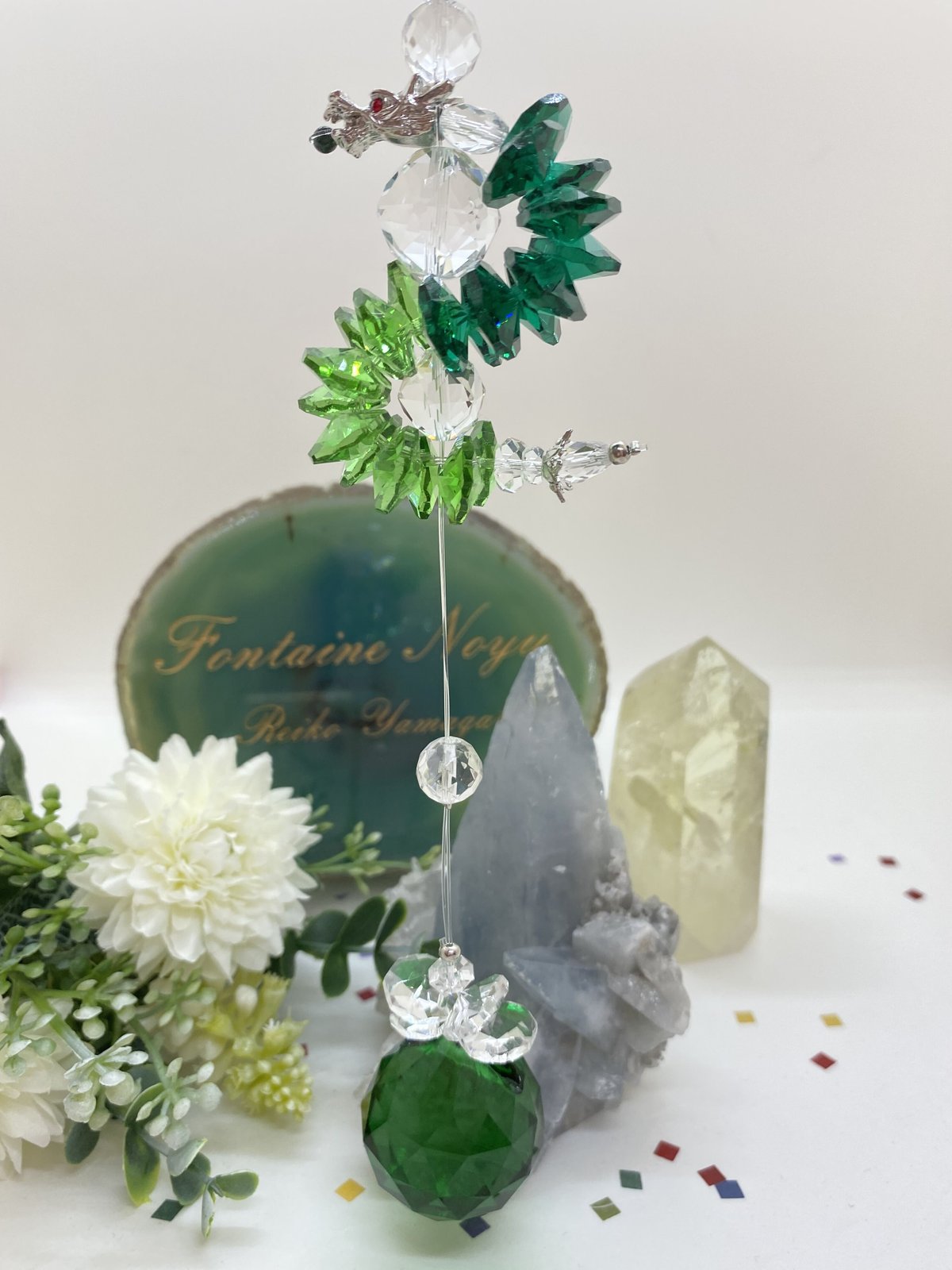 訳あり♡エメラルドグリーン✩.*˚サンキャッチャー 訳あり♡エメラルドグリーン✩.*˚サンキャッチャー 訳あり