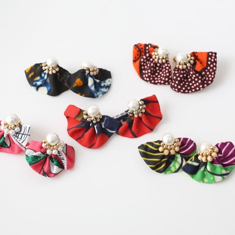 パールピアス　グリーン×パープル