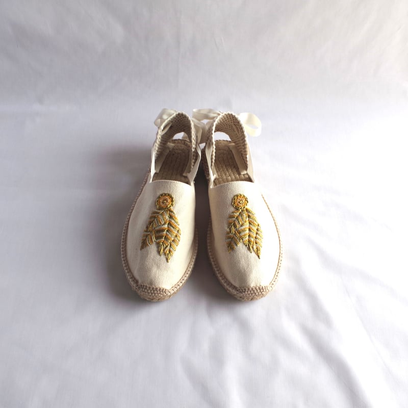 Sablon - ivory - Embroidery by machine(機械刺繍) |