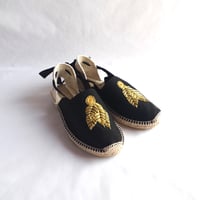 Sablon - black - Embroidery by machine(機械刺繍)
