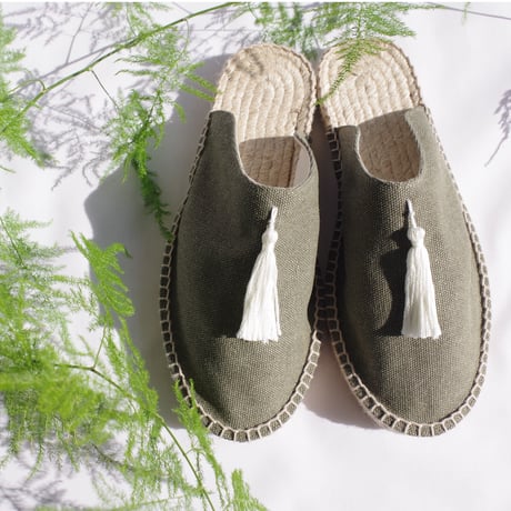 Babouche - moss green
