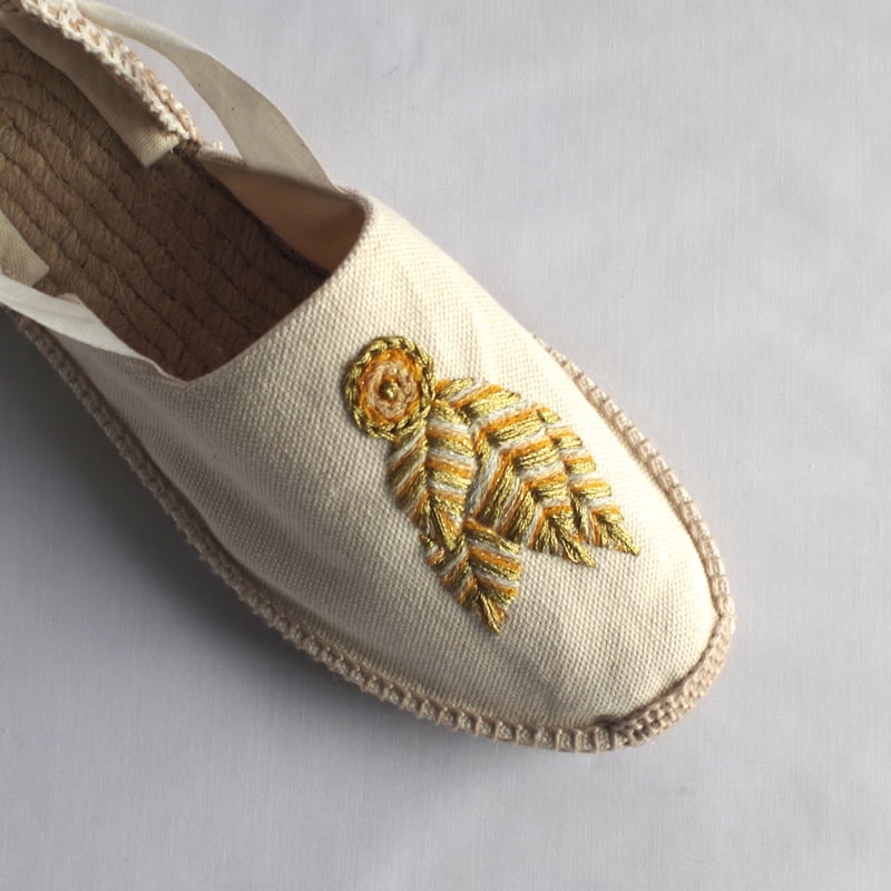 Sablon - ivory - Embroidery by machine(機械刺繍) |