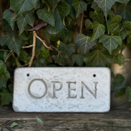 open＆closed表札オブジェ