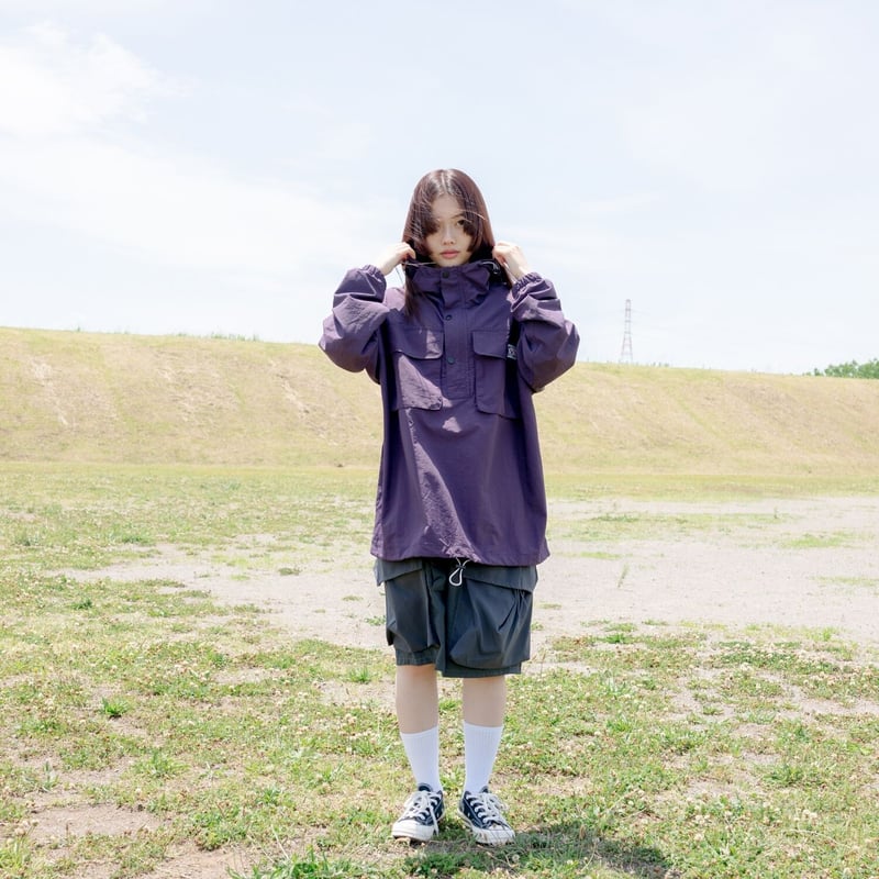 Oversized Bi-Color Cargo Half Pants | PIEAL