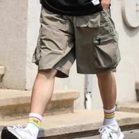 Oversized Tech Cargo Half Pants