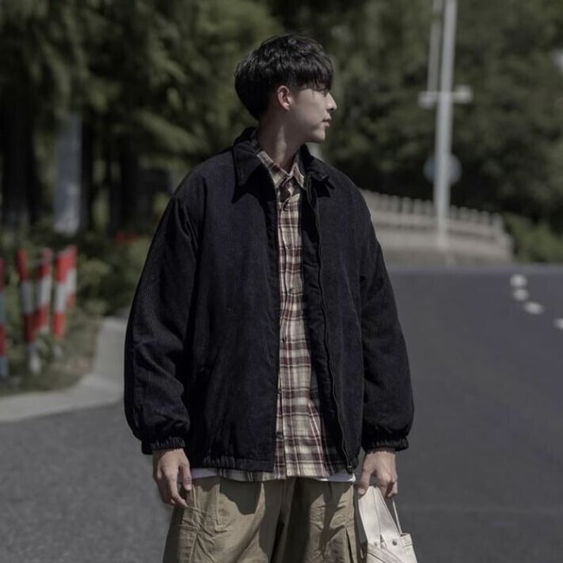 Corduroy Oversize Blouson | PIEAL