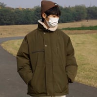 Oversized Heavy Boa Flight Jacket