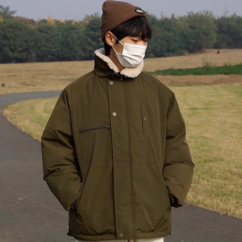 Oversized Heavy Boa Flight Jacket | PIEAL