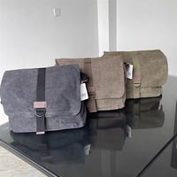 Stone Wash Messenger Bag