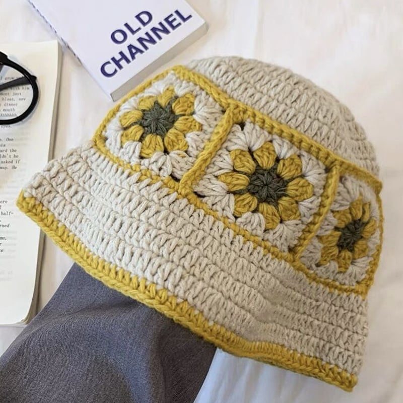 Flower Crusher Knit Hat | PIEAL