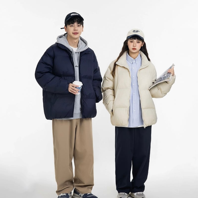 Oversized Solid Down Jacket | PIEAL Oversized Solid Down Jacket | PIEAL