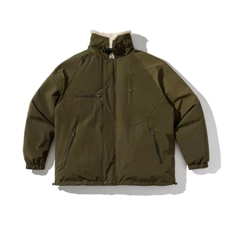 Oversized Heavy Boa Flight Jacket | PIEAL