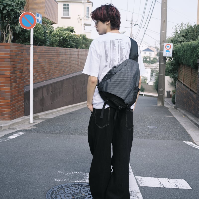 One Shoulder Nylon Bi-color Bag | PIEAL