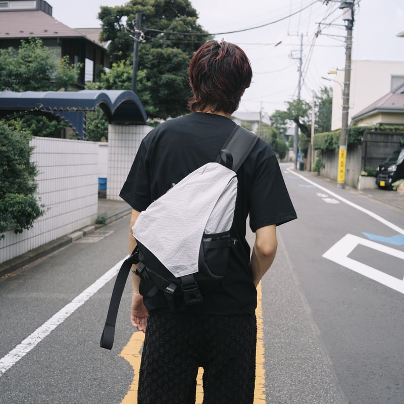 One Shoulder Nylon Bi-color Bag | PIEAL