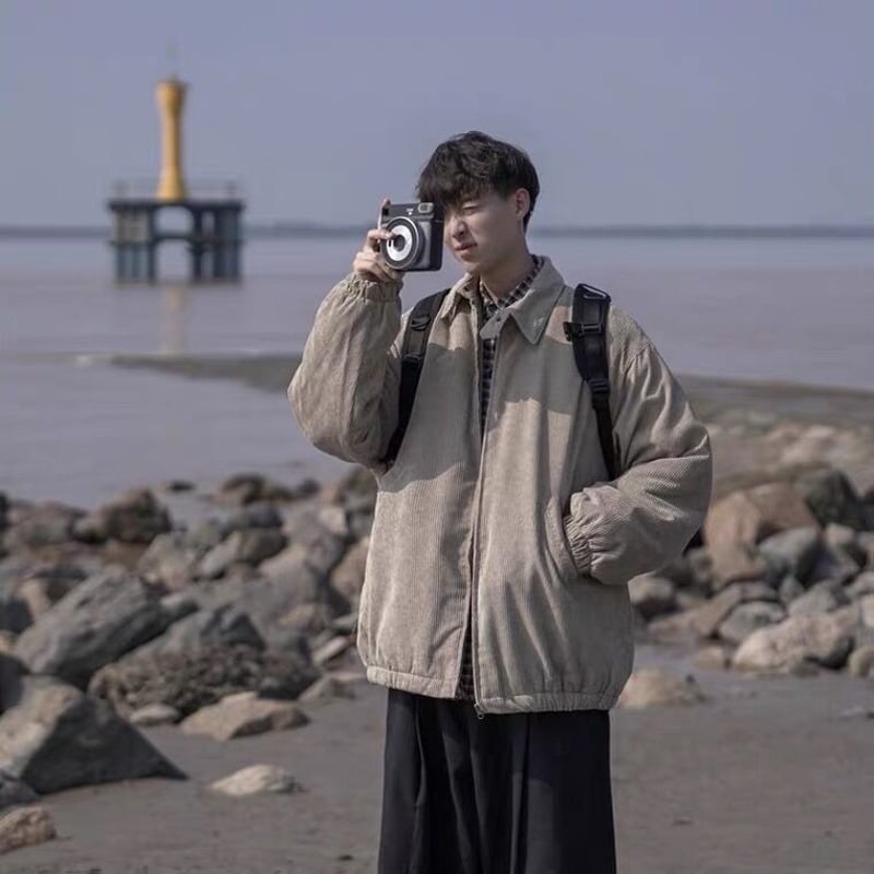 Corduroy Oversize Blouson | PIEAL