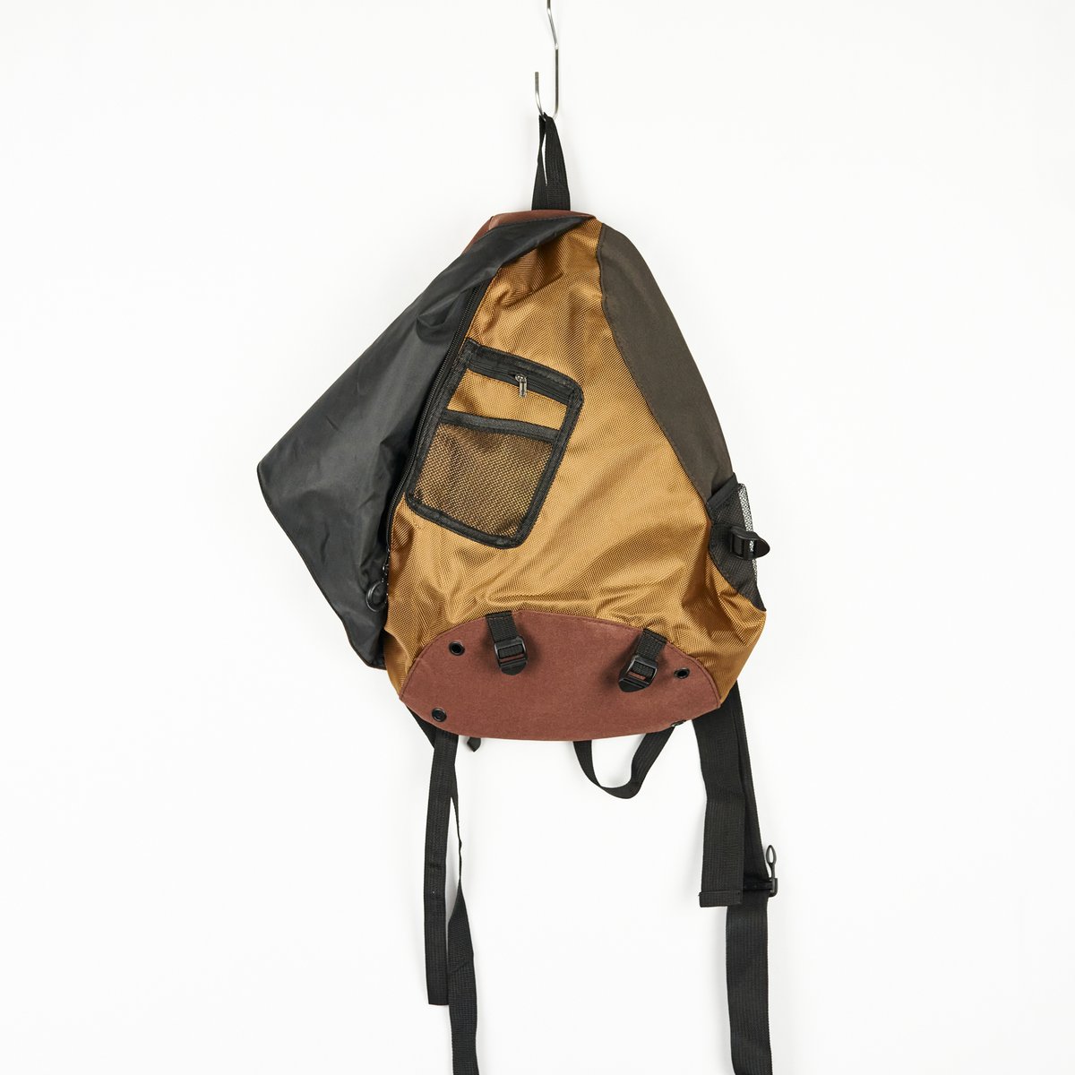 One Shoulder Nylon Bi-Color Bag | PIEAL