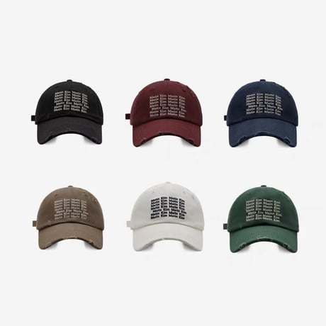 Matin Kim LETTERING WASHED BALL CAP LETTERING WASHED BALL CAP IN