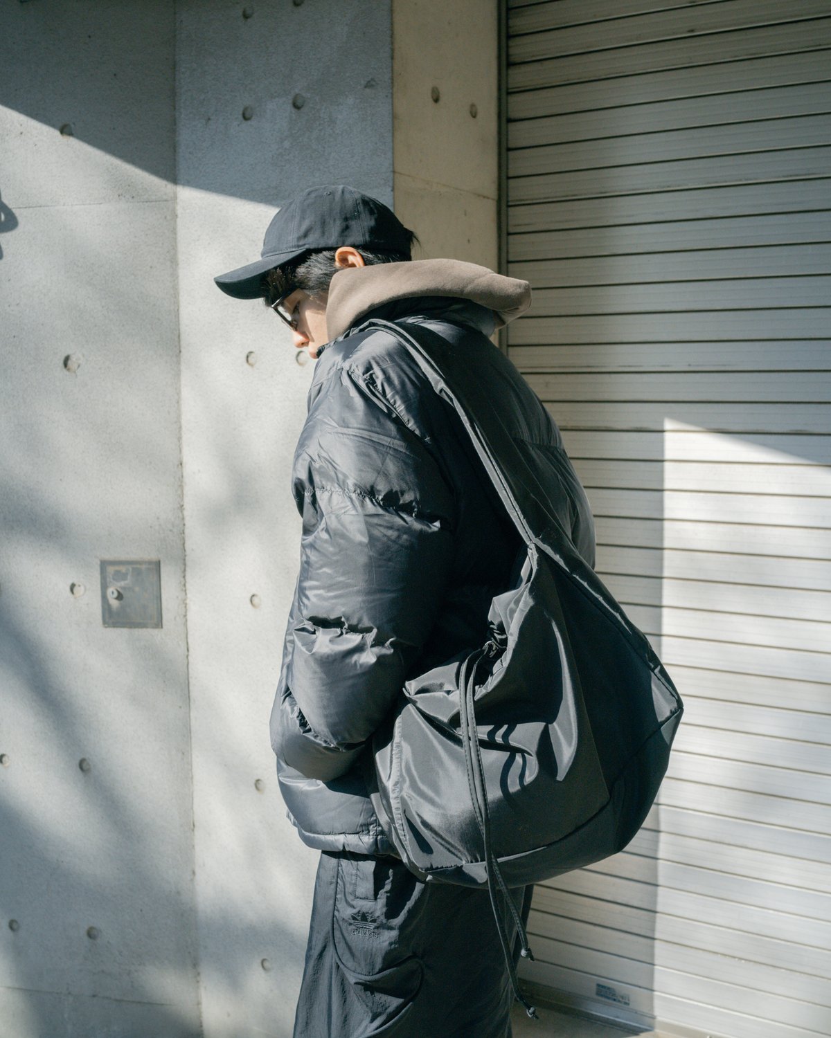 Nylon Parachute Messenger Bag | PIEAL