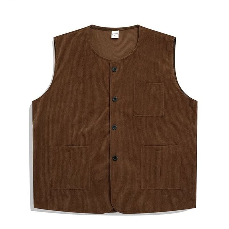 Oversize Corduroy Work Vest | PIEAL Oversize Corduroy Work Vest | PIEAL