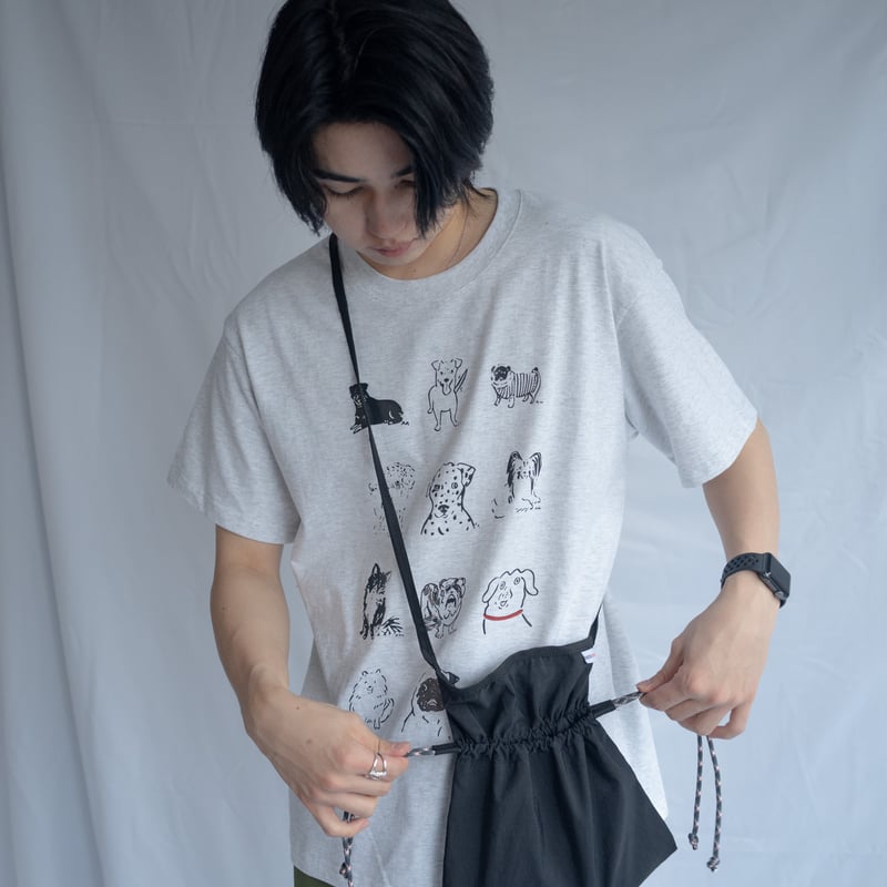 fofofofa KINCHAKU salopette / black フリー Kinchaku Drawstring Mini Pochette | PIEAL