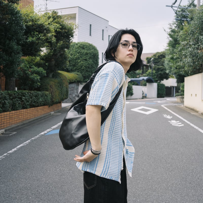 Leather Round Shoulder Bag | PIEAL