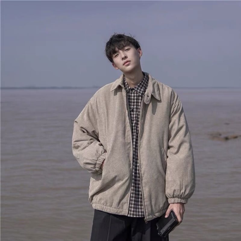 ジャケット・アウター Corduroy Blouson Jacket Prada Corduroy Blouson Jacket | Brown | FARFETCH