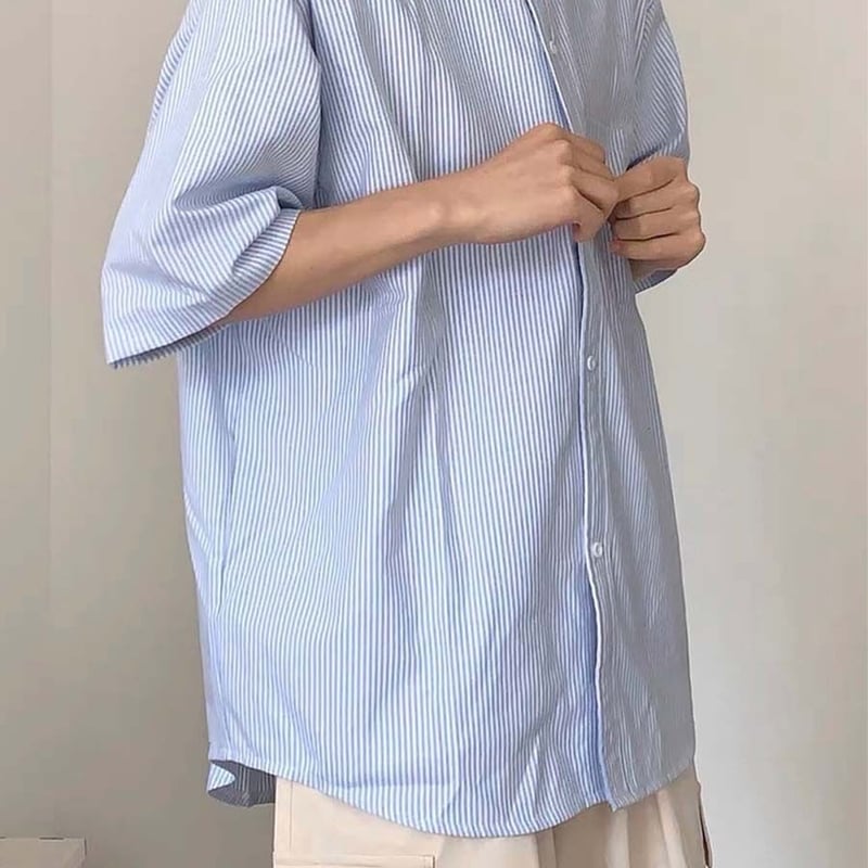 Oversized Stripe Shirt | PIEAL