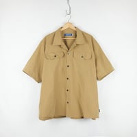 Smooth-Touch Oversized Cargo Shirt Beige