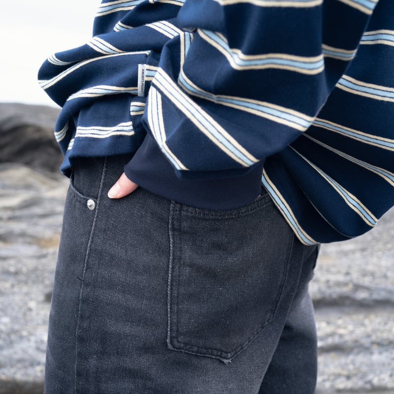 Stone Wash Black Denim | PIEAL Stone Wash Black Denim | PIEAL