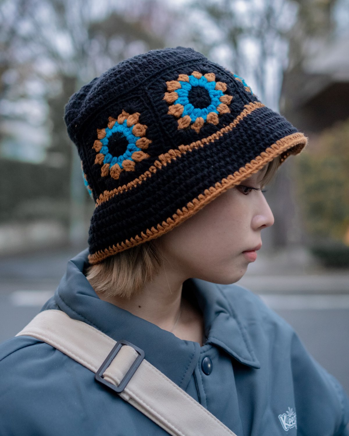 ハンドメイド 多色 ニット帽 ビーニー かぎ針編み 手ずくり モヘア