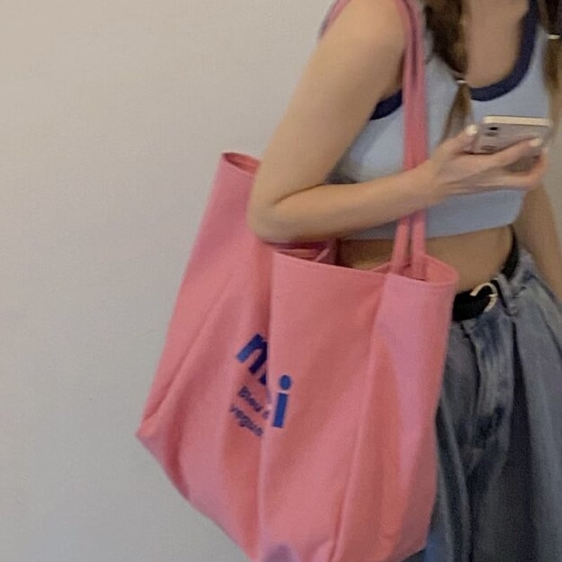 Pastel Canvas Tote Bag PIEAL