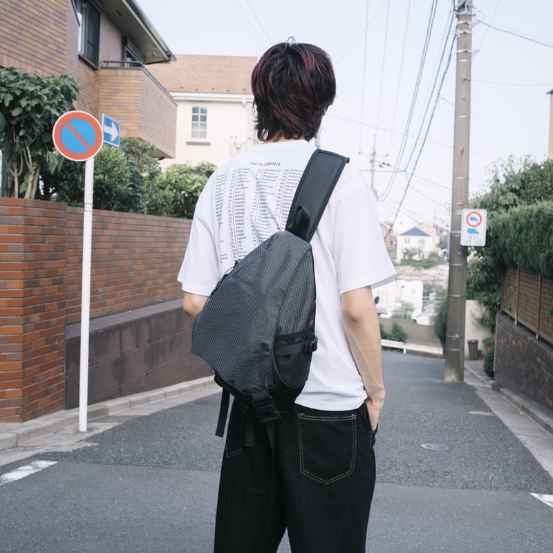 One Shoulder Nylon Bi-color Bag | PIEAL