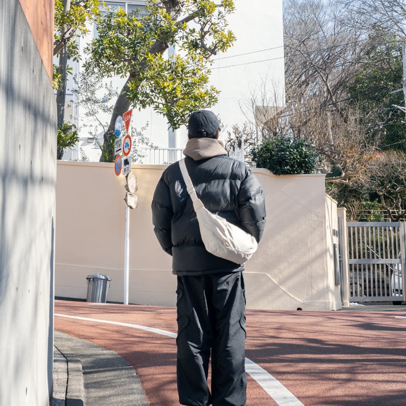 Twill Rectangle Messenger Bag | PIEAL