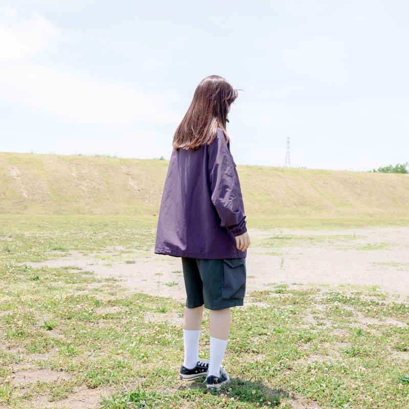 Oversized Bi-Color Cargo Half Pants | PIEAL