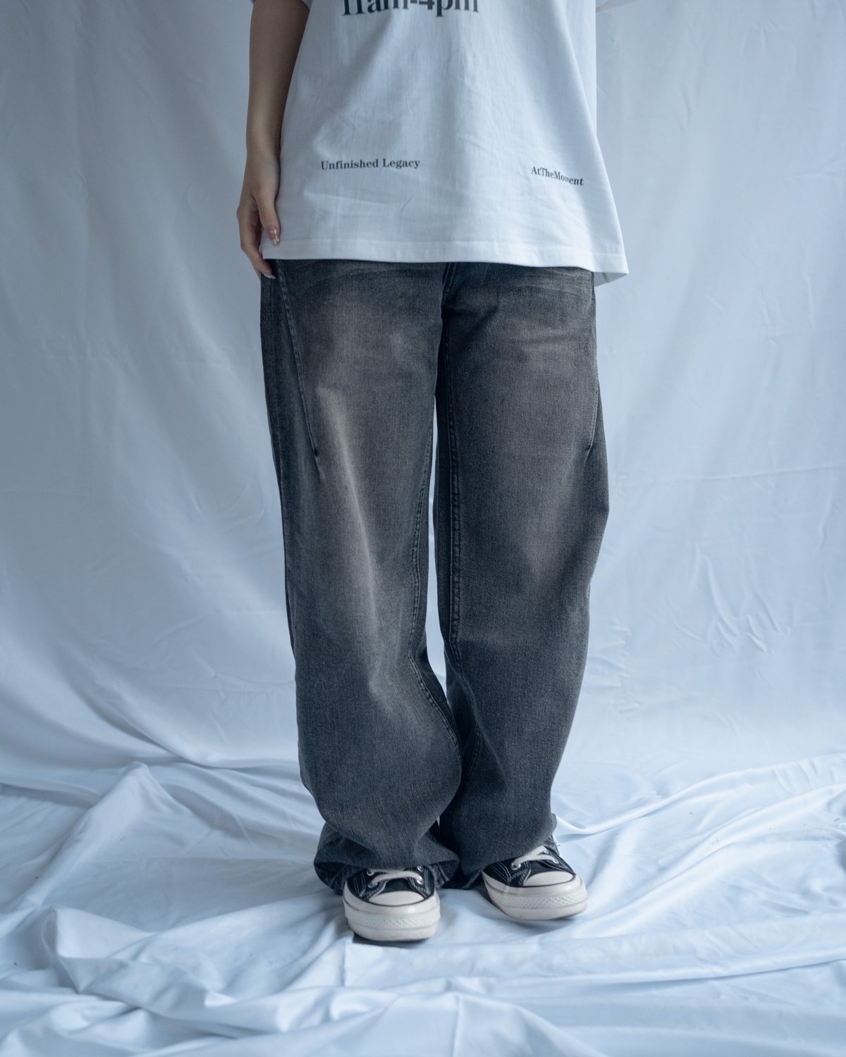 Draping Vintage Black Denim | PIEAL