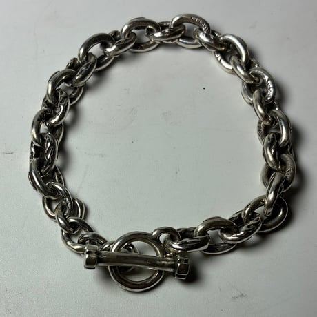 flames iron cross bracelet