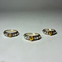 Studs heart ring