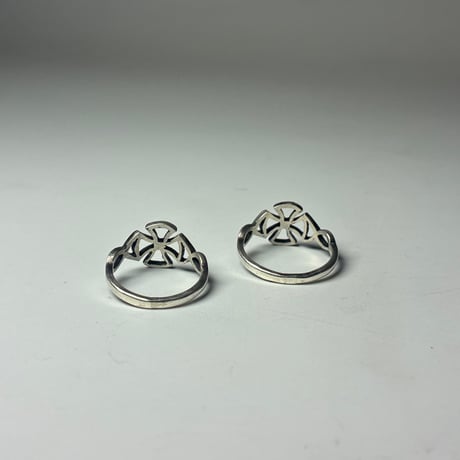 tiny iron cross ring