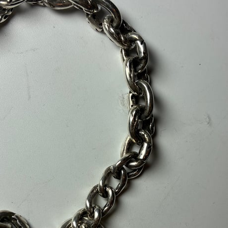 flames iron cross bracelet