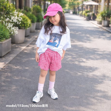 pile border tank / pile border pants / House of Lili