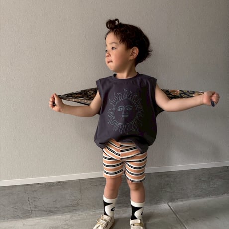multi border biker shorty/ House of Lili