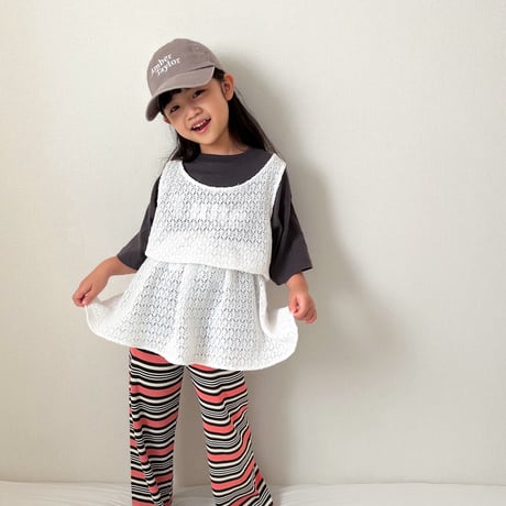 <子供用>Lili original border pants AYA×RIKU special edition / House of Lili