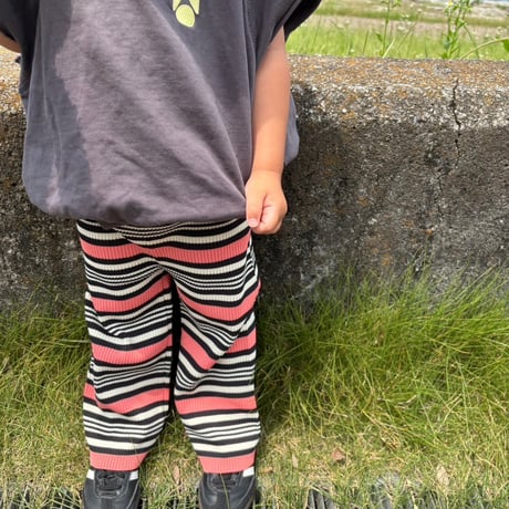 <子供用>Lili original border pants AYA×RIKU special edition / House of Lili