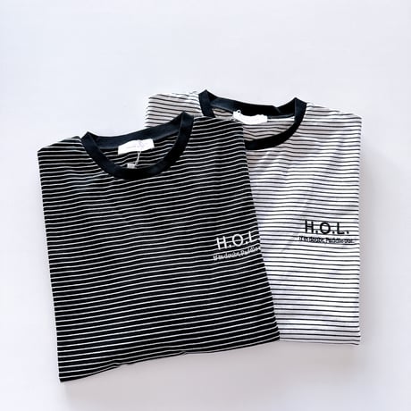 <ADULT> pin border long sleeve T-shirt / House of Lili