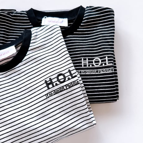 <KIDS> pin border long sleeve T-shirt / House of Lili