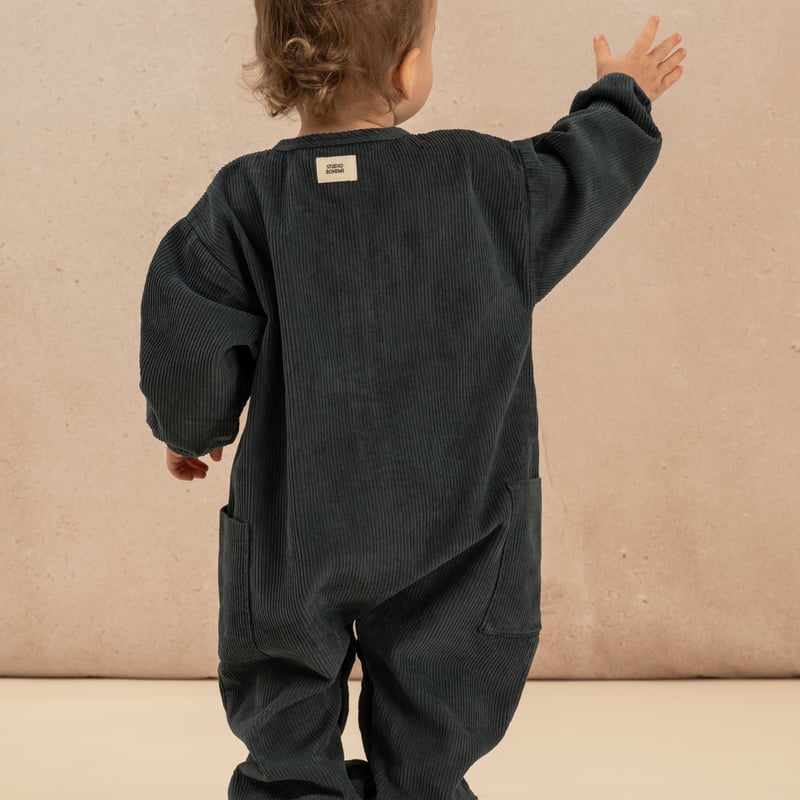 BIG PAPI JUMPSUIT/CORDUROY VELVET/BLUE DENIM/ST